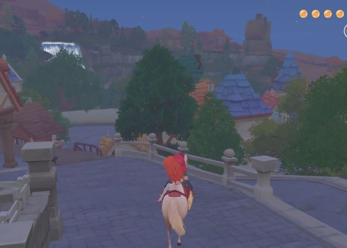 Ginger and the author's character riding a horse. This is definitely something I wish I knew before starting My Time at Portia.