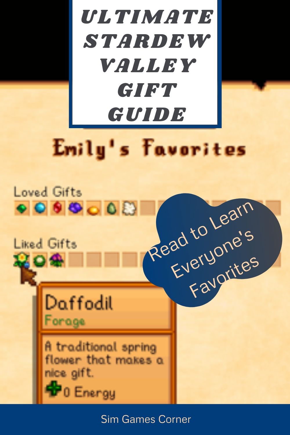 Ultimate Stardew Valley Gifts Guide Sim Games Corner