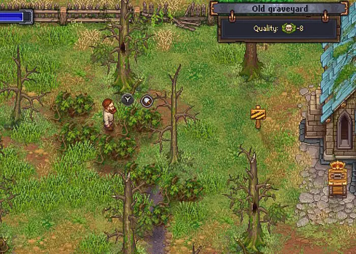 Graveyard Keeper is a game like Stardew Valley, but you manage a Graveyard.