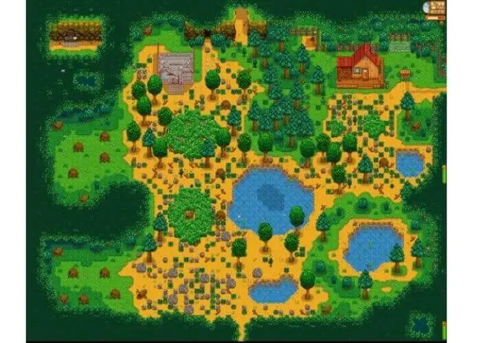 Stardew Valley farm guide: forest farm layout